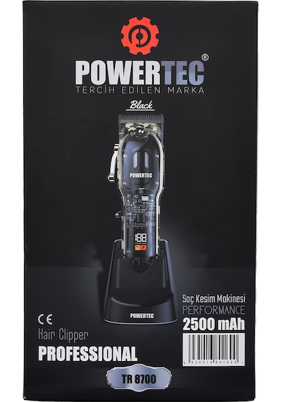 Powertec TR-8700 Saç Sakal Tıraş Makinesi (Black)