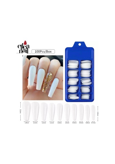 Ellea Nail Balerın Takma Tırnak 100'lü Kemik Renk