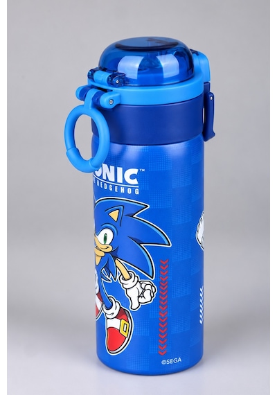 X Dekomus Lisanslı Sonic Blue Speed Collection 600 Ml Çift Fonksiyon Kapaklı Çelik Matara Diğer