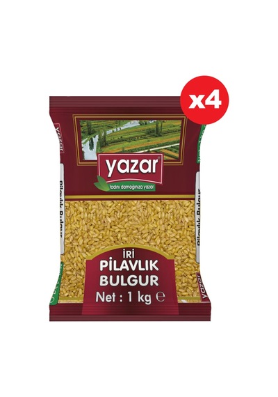 Yazar İri Taneli Pilavlık Bulgur 4 x 1 KG