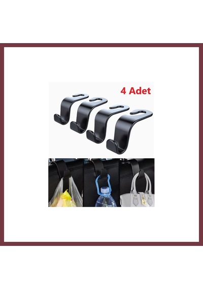 Storeşahin 4 Adet Araba Koltuk Arkası Askı Shn0720 Standart