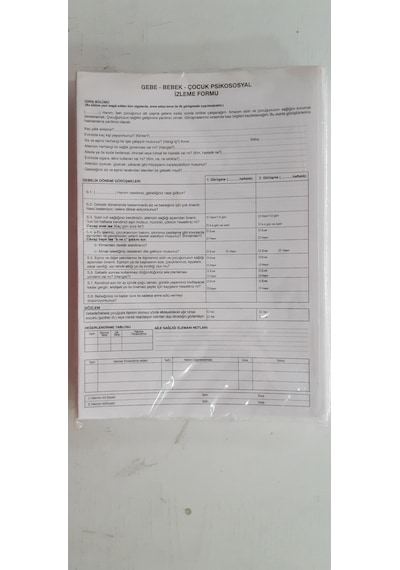 Psikososyal İzlem Formu