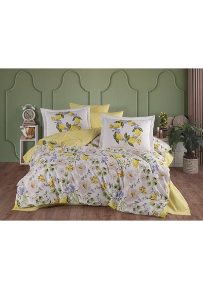 Toyigoo Hobby Çift Kişilik Poplin Nevresim Lemonty Sarı Renkli