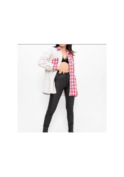 Esb Design Kadın Jakar Dokuma Pembe Ceket