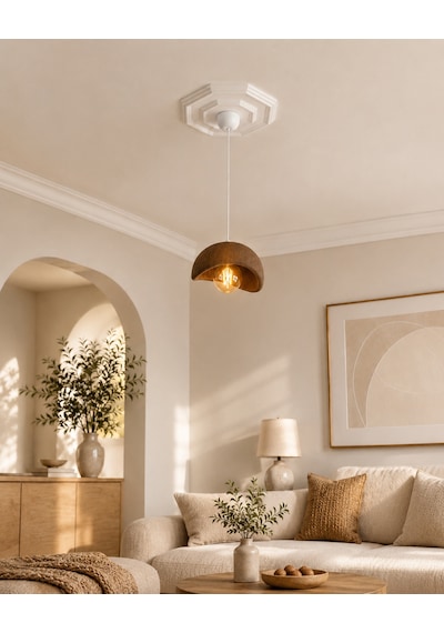 Solea Avize - İskandinav Modern Sarkıt Avize - Balkon, Salon, Yatak Odasına Uygun - Kahverengi