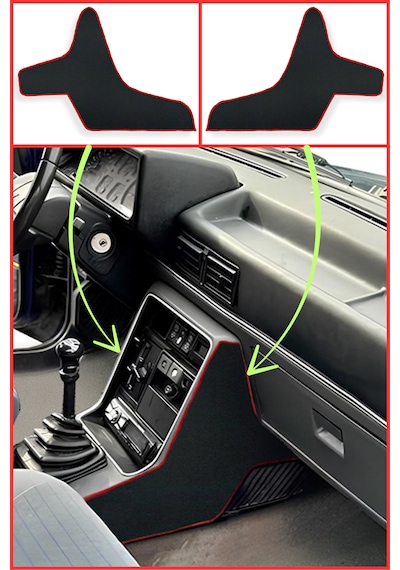 Renault Broadway R9 / 11 Spring Fairway Oto Halı Paspas & Torpido Koruma Halısı & Vites Konsol Halı Siyah