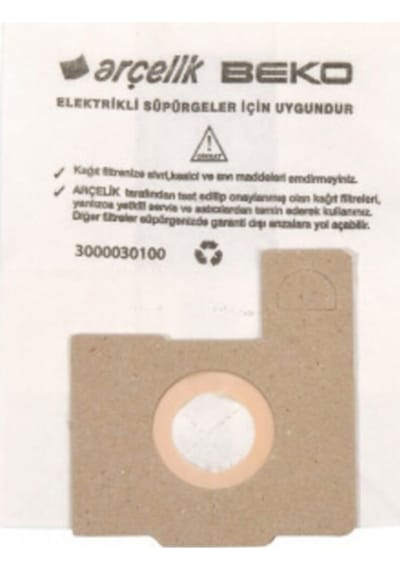 Beko Bks 1325 Uyumlu Kağıt Toz Torbası