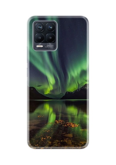 Realme 8 8 Pro Kılıf Desenli Silikon Kuzey Işıkları 1327