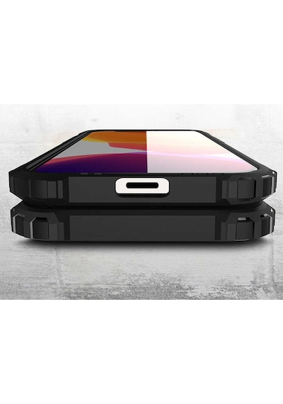 Noktaks - Apple Uyumlu iPhone   12 Mini - Kılıf   Çift Katman Zırh Tank Crash Military Kapak - Rose Gold