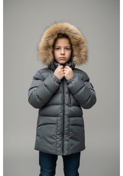 Benitto Kids Erkek Çocuk Şişme Mont 51334 Antrasit