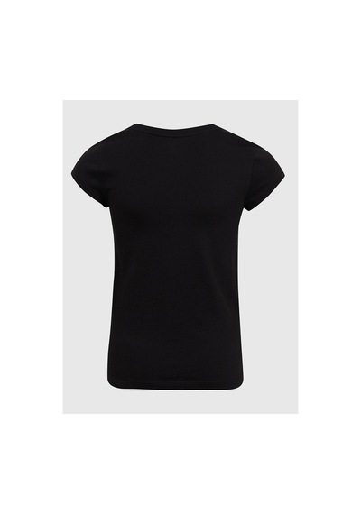 Gap Kız Çocuk Logo T-shirt Siyah