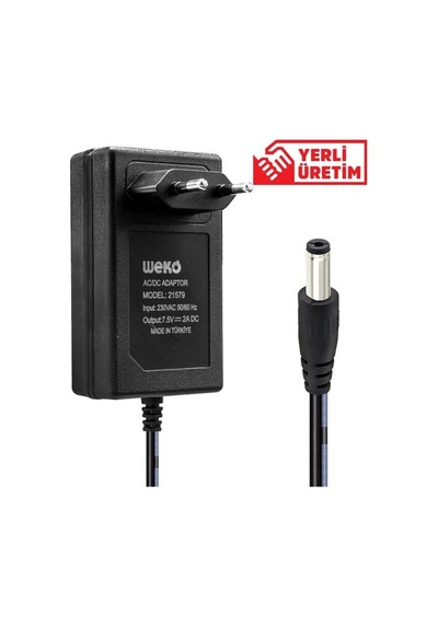 Weko 7.5 Volt - 2 Amper 5.5 2.5 Uçlu Yerli Üretim Priz Tipi Adaptör Diğer