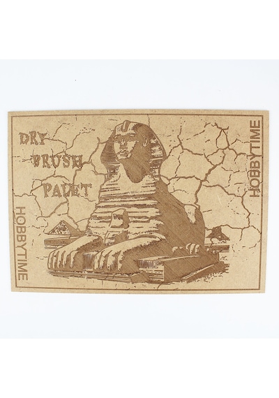 Sefenks Motifli Drybrush Paleti, Mdf Üzeri Lazer Kazıma, 21x30 Cm.