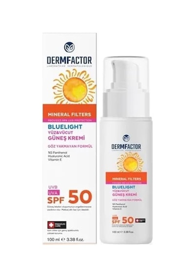 Dermfactor Bluelight Mineral Filtre Güneş Kremi Spf50 100ml