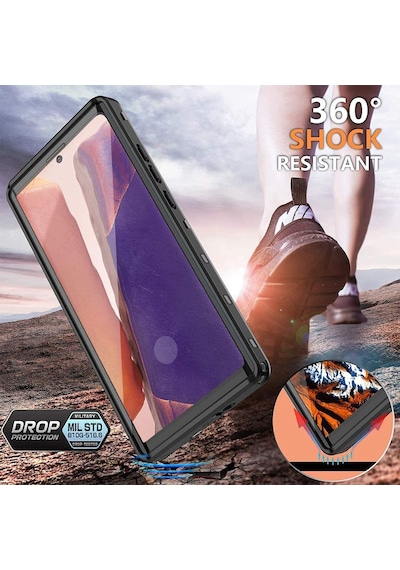 Samsung Uyumlu Galaxy Note 20 Ultra Kilif 1-1 Su Toz Geçirmez 360 Kapak 525380610