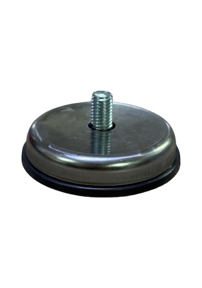 Cateksss Çap 60 Mm Sıvama - Krom Kaplama Saclı Vidalı Pabuç M8x15 - 24 Lü Paket