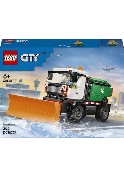 LEGO® City Kar Küreme Aracı Oyuncağı 60490 - 6 Yaş Üzeri Çocuklar için Sürücü Minifigürlü Yaratıcı Oyuncak Yapım Seti (263 Parça)