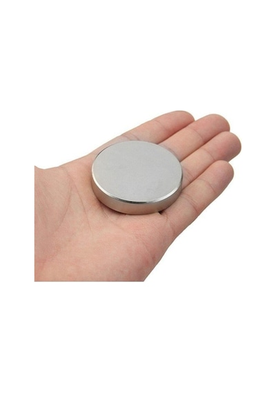 Dünya Magnet Çap 50mm X Kalınlık 10mm Çok Güçlü Büyük Neodyum Mıknatıs