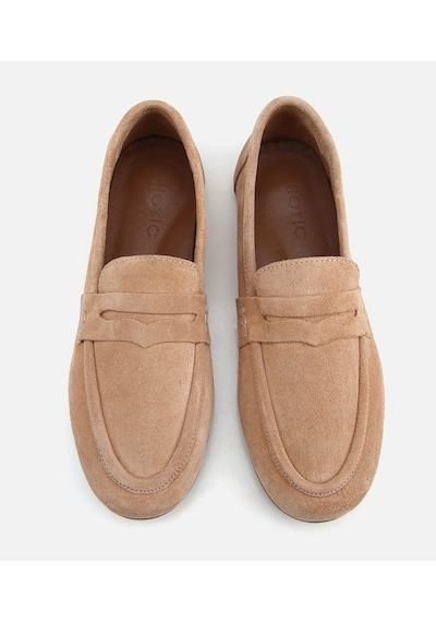 Hotiç Kadın Süet Deri Pudra Yumuşak Dokulu Klasik Loafer 01ayh322270a700 01ayh322270a700 Bej
