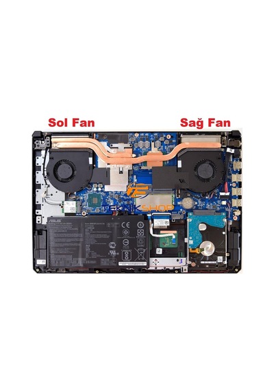 Asus Tuf Gaming Fx504g Fx704 Notebook Fan / Ver.1 Sol Vga Fanı 31421081