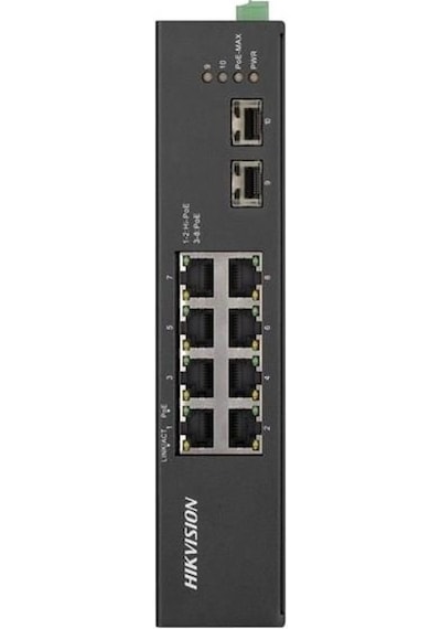 Hıkvısıon 8port Ds-3t0510hp-e/hs Gıgabıt 2-sfp Yönetilemez 120w Poe Swıtch