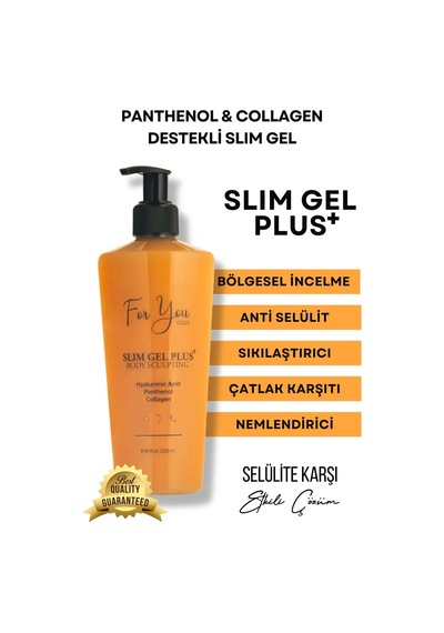 Selülit&çatlak Karşıtı Yoğun Nemlendirici Plus Slim Jel Kolajen + Hyaluronik Asit Pürüzsüz Cilt