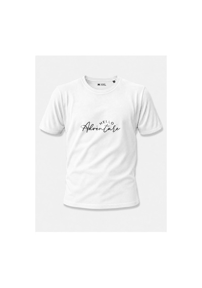 North Whiskers Hello Adventure Baskılı Unisex %100 Pamuklu Lacivert Outdoor Tişört Beyaz - 875129208 Beyaz - 875129208 Beyaz