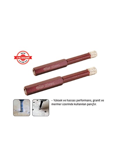 Tomax Elmaslı Mermer Granit Panç 10 Mm Altıgen