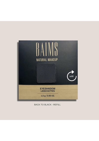Baims Eyeshadow Yeniden Dolum Göz Farı 100 Back To Black