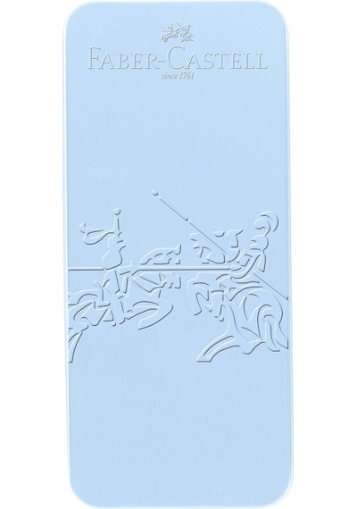 Faber-Castell Grip 2011 Hediye Seti, Gök Mavisi, M Uçlu Dolma Kalem + XB Tükenmez Kalem, Metal Kutuda