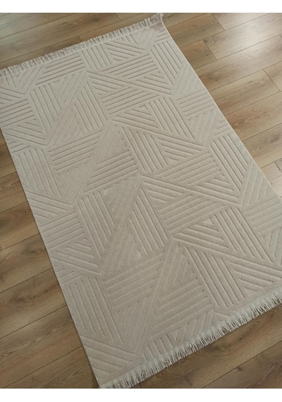 Çam Halı Talya Ty01 Bej Koridor Halısı Kesme Yolluk Mutfak Halısı Modern Salon Halısı