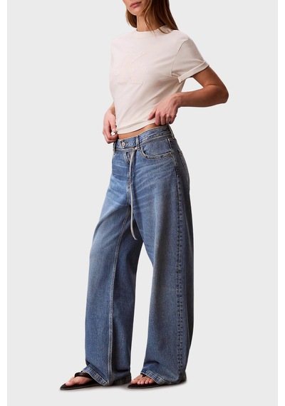 Calvin Klein Bayan Kot Pantolon Lv047e752g 3ns Mavi Mavi