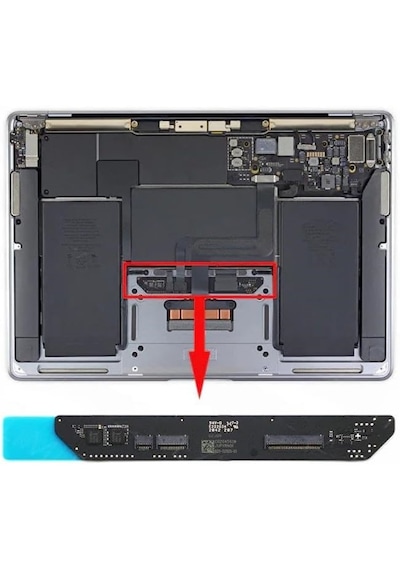 Apple Uyumlu MacBook A2337 Trackpad Klavye Bağlantı Board 820-02288-01