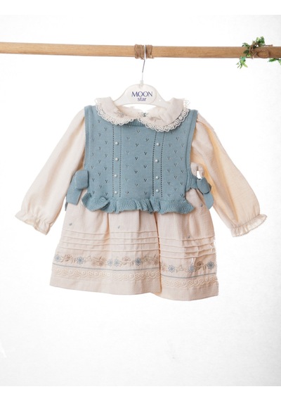 Xo Kids Kız Çocuk Elbise 9-24 Ay 52142 MAvi