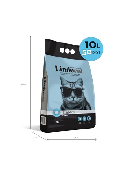 Lindo Cat Clean And Fresh Sabunlu İnce Taneli 10 Litre