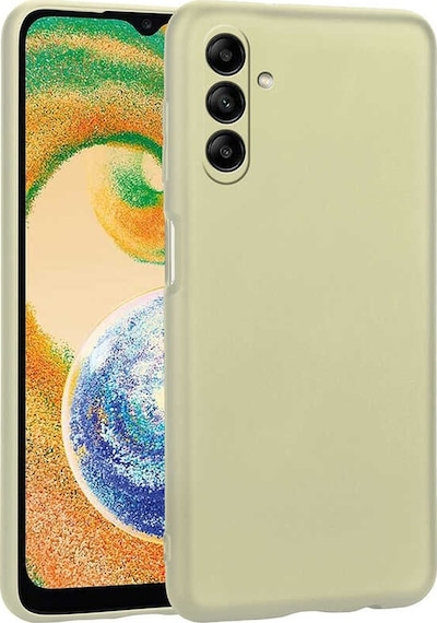 Noktaks - Galaxy Uyumlu A04s Uyumlu - Kılıf Mat Soft Premier Silikon Kapak - Gold - T24380 Gold