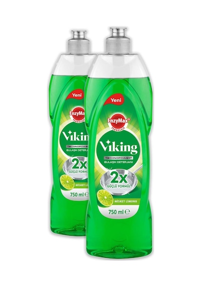 Viking Technopower Misket Limon Bulaşık Deterjanı 2 x 750 ML