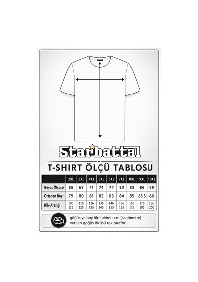 Starbattal Erkek Büyük Beden Sıfır Yaka Tişört Forget To Rules 25156 Sıyah-3039 SIYAH