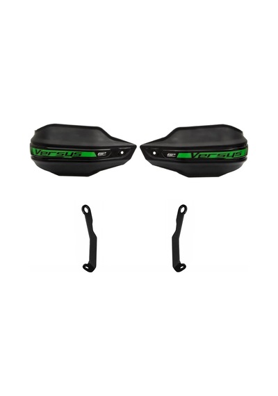 Gp Kompozit Kawasaki Versys 650 2015-2025 Uyumlu Plastik Elcik Koruma Siyah