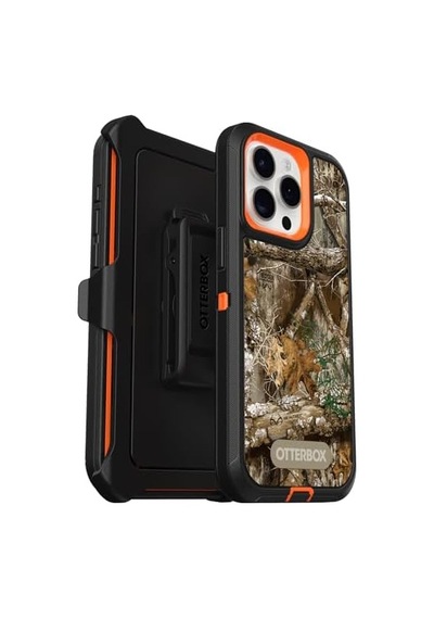 15 Pro Max Yalnızca Serisi Kılıf - Realtree Edge Parlak Turuncu/siyah/rt Kenar , Sağlam Ve Dayanıklı, Bağlantı Noktası Korumalı, Kılıf Klips Desteği İçerir