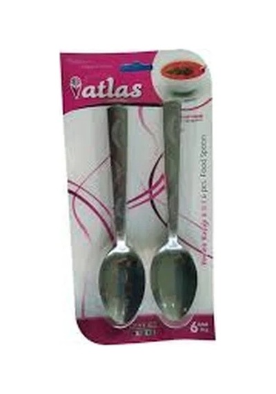 Ers 6 Parça Metal Yemek Kaşık Çok Renkli