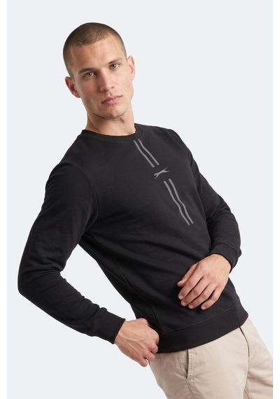 Slazenger Gabıno I Erkek Siyah Sweatshırt