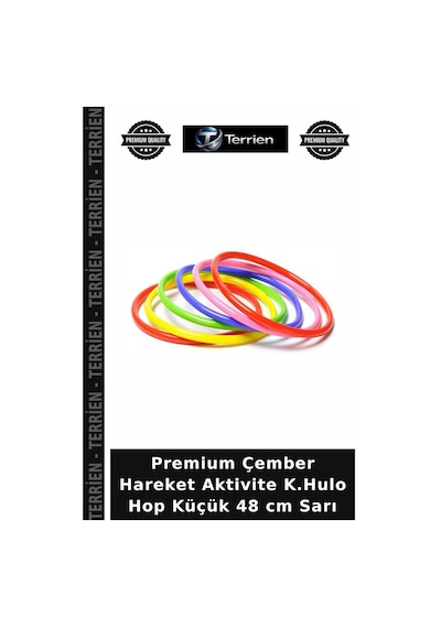 Premium Çember Hareket Aktivite K.hulo Hop Küçük 48 Cm Sarı