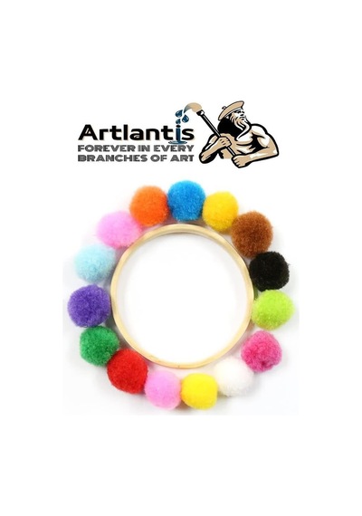 Ponpon 20 Mm 70 Li 1 Paket Karışık Renk Pon Pon 20 Mm Pompom 2 Cm Elişi Etkinliği Anasınıfı Kreş Okul Öncesi