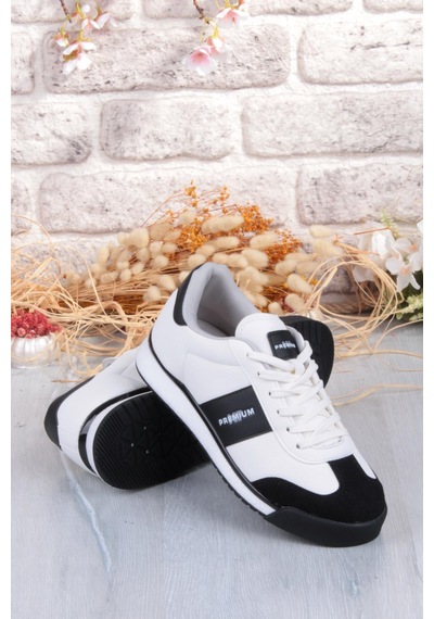 M.p 252 6103 Rahat Sneaker Erkek Ayakkabı Beyaz - Siyah