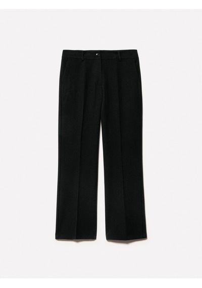 Sisley Streç Viskozlu Fransız Cepli Pantolon Kadın Siyah Pantolon - 325p4kvxle02x