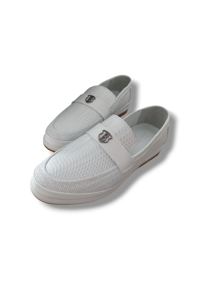 Growish Ge0165 Hakiki Deri Lazerli Yazlık Termoaktif Taban Loafer