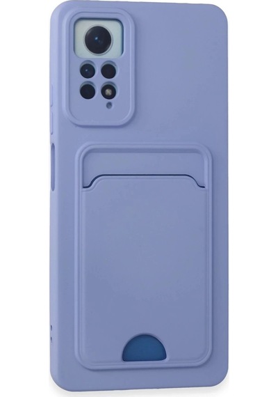 Xiaomi Redmi Note 12 Pro 4g Kılıf Kelvin Kartvizitli Silikon - Lila Çok Renkli
