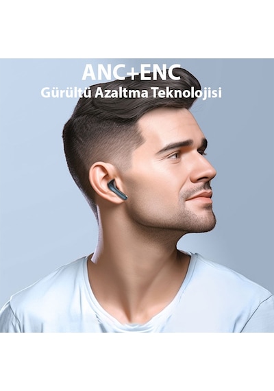 Hoco EQ5 Tws Bluetooth 5.3 Gürültücü Azaltıcı Kablosuz Stereo Kulak İçi Kulaklık