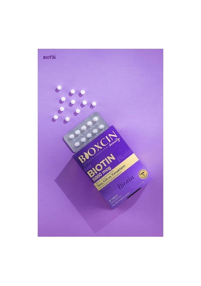Biotin 5000 Mcg 90 Tablet Saç Tırnak Vitamini Çinko Takviyeli